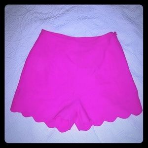 Hot Pink High Waisted Shorts